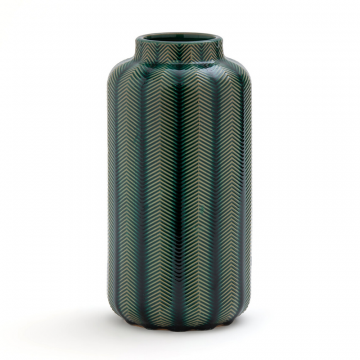 Ваза из керамики В31 см Estria  единый размер зеленый