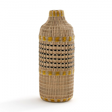 Ваза декоративная из плетеного разноцветного бамбука Plooming  единый размер разноцветный