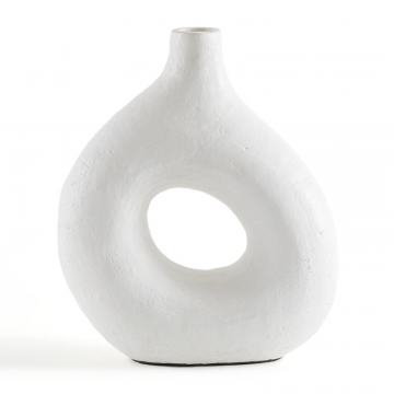 Ваза декоративная из керамики В335 см Kuro  единый размер белый