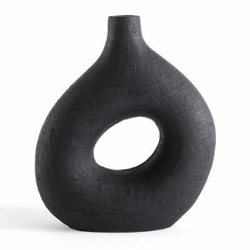 Ваза декоративная из керамики В335 см Kuro  единый размер черный