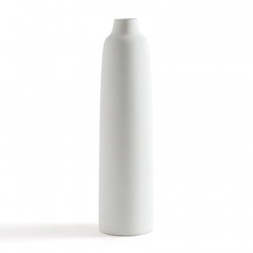 Ваза керамическая высота 335 см Erna  единый размер белый