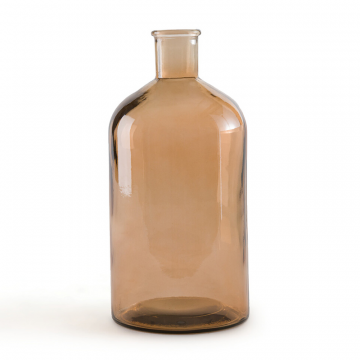 Ваза из переработанного стекла В28 см Botelia  единый размер каштановый