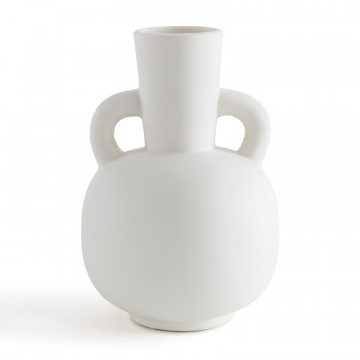 Ваза декоративная из керамики В16 см Kuza  единый размер белый
