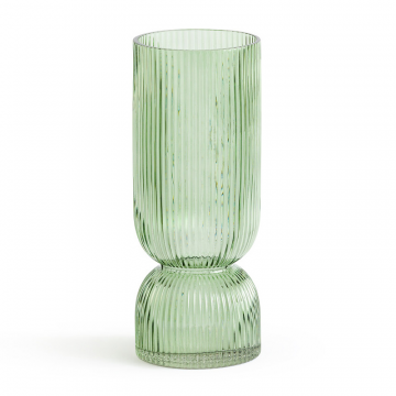 Ваза из граненого стекла В26 см Valira  единый размер зеленый