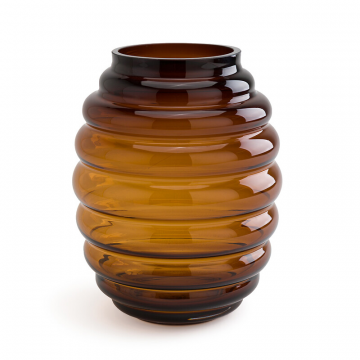 Ваза стеклянная высота 25 см Mukita  единый размер каштановый