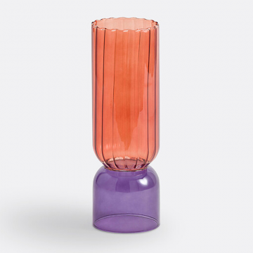 Ваза из окрашенного стекла В28 см Tuvia  единый размер разноцветный