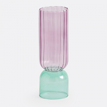 Ваза из окрашенного стекла В28 см Tuvia  единый размер разноцветный