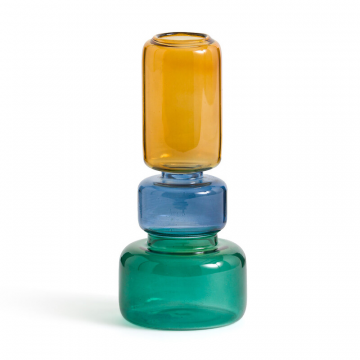 Ваза из стекла В19 см Oryo  единый размер разноцветный