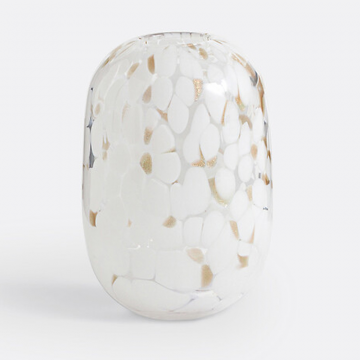 Ваза из стекла с узором в крапинку В15 см Miaro  единый размер белый