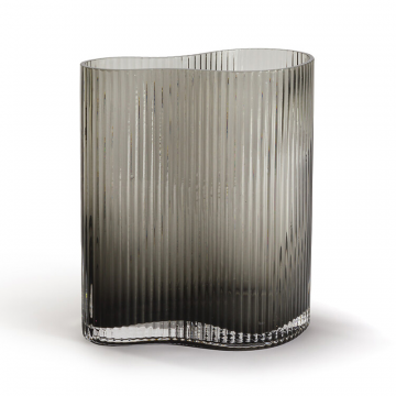 Ваза из дымчатого стекла Anija  единый размер серый