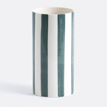 Керамическая ваза в полоску Jaoma  единый размер зеленый