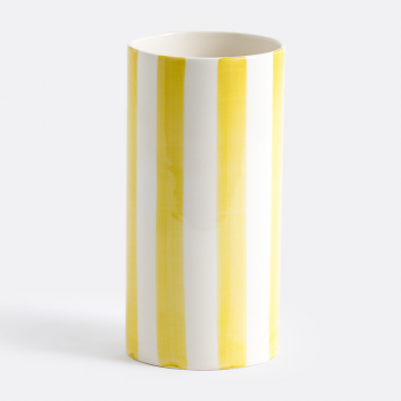 Керамическая ваза в полоску Jaoma  единый размер желтый