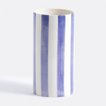 Керамическая ваза в полоску Jaoma  единый размер синий