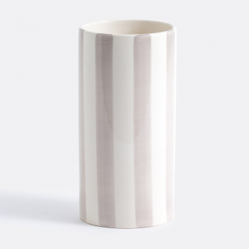 Керамическая ваза в полоску Jaoma  единый размер бежевый