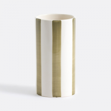 Керамическая ваза в полоску Jaoma  единый размер зеленый