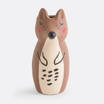 Предмет декора  лиса из фаянса В16 см Bobino  единый размер разноцветный