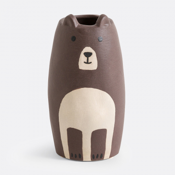 Предмет декора  медведь из фаянса В18 см Bobino  единый размер разноцветный