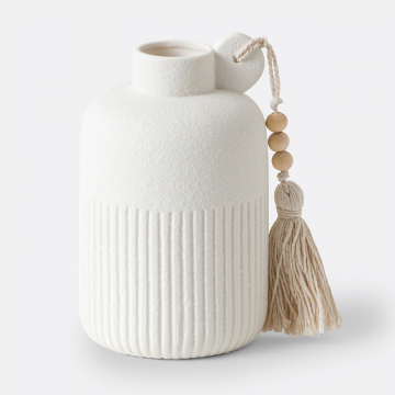 Ваза для сухоцветов из керамики Malio  единый размер белый