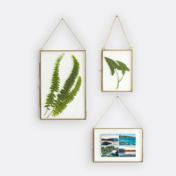 Комплект из 3 рамок из металла Uyova  единый размер желтый