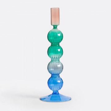 Подсвечник из цветного стекла В265 см Chilava  единый размер разноцветный