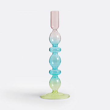 Подсвечник из цветного стекла В26 см Chilava  единый размер разноцветный