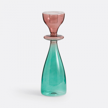 Подсвечник из стекла В24 см Boamia  единый размер разноцветный