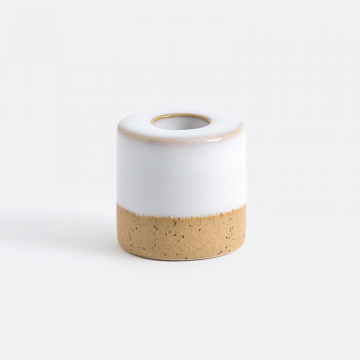 Керамический подсвечник высотой 5 см Zilka  единый размер белый