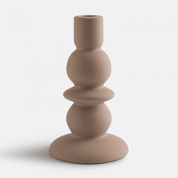 Подсвечник из керамики В18 см Kiero  единый размер бежевый