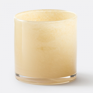 Подсвечник из цветного стекла Iva  единый размер желтый