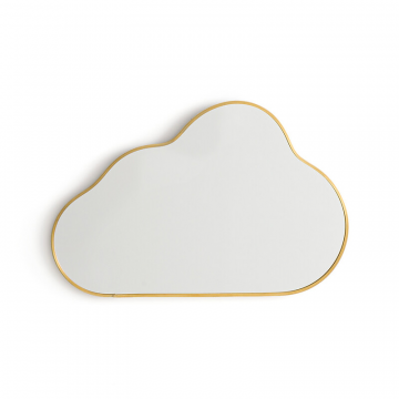 Зеркало в форме облака из латуни Uyova  единый размер желтый
