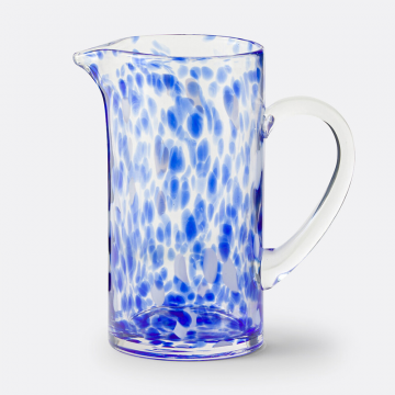 Графин из стекла в крапинку Dotio  единый размер синий