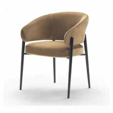 Полукресло LINDA на черных опорах ( в ткани 1 категории )