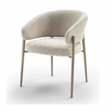 Полукресло LINDA на золотистых опорах ( в ткани 1 категории )