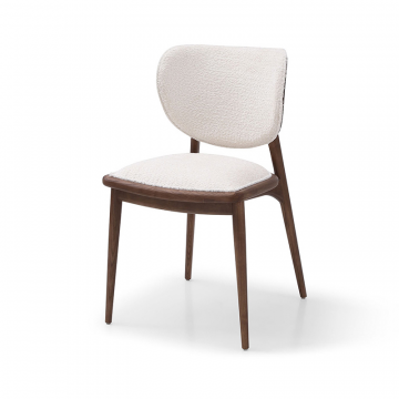 Стул Ian, белый/орех