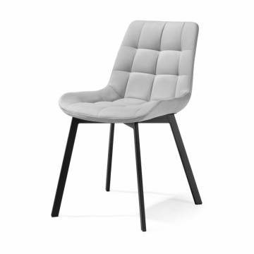 Комплект стульев Стронг 4 шт светло-серый / черный