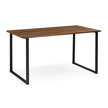 Деревянный стол Лиман 140 х 80 дуб крафт табачный / черный матовый