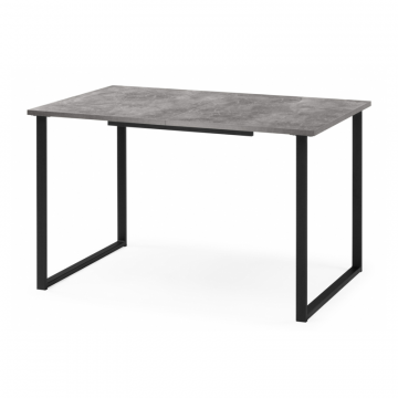 Деревянный стол Лиман 117 (157) x 77 бетон светлый / черный матовый
