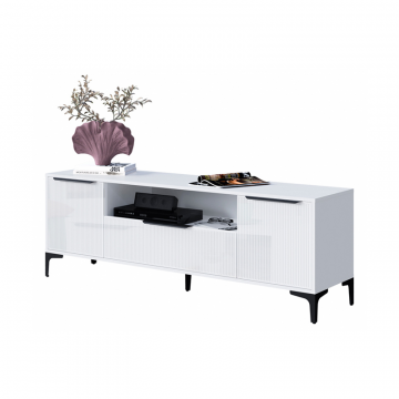 ТВ-тумба Иадама белый / белый глянец