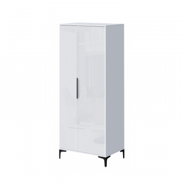 Шкаф Иадама двухстворчатый белый / белый глянец