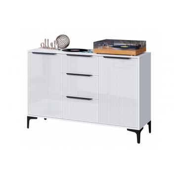 Комод Иадама белый / белый глянец