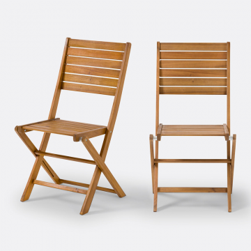 Комплект из двух стульев для сада из акации Napli  единый размер бежевый