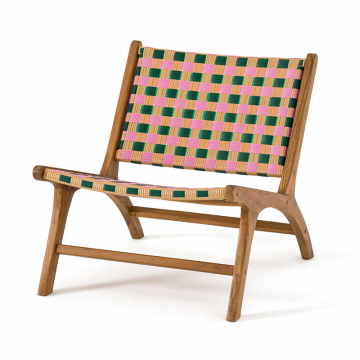 Кресло низкое для сада Bianca  единый размер розовый