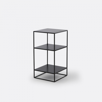 Этажерка для задней стороны дивана квадратная из стали Hiba  единый размер черный