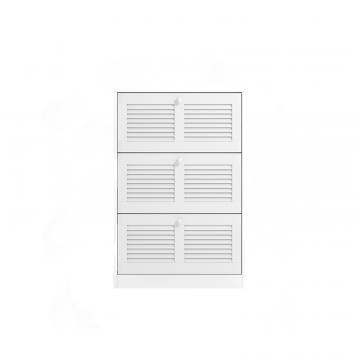 Тумба для обуви с 3 откидывающимися дверцами Mayor белый