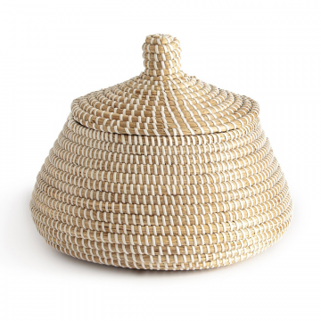 Корзина с крышкой AKAPA  единый размер бежевый