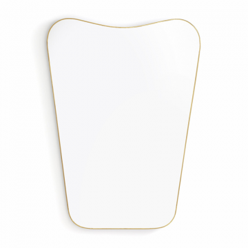 Зеркало с отделкой из латуни 50 x 70 см Uyova  единый размер желтый