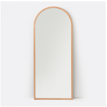 Зеркало с отделкой деревом бука 75 x 180 см Rimna  единый размер бежевый