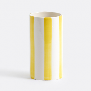 Керамическая ваза в полоску Jaoma  единый размер желтый