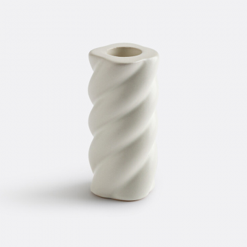 Подсвечник витой из керамики В9 см Vavy  единый размер бежевый