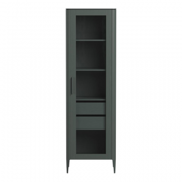 Витрина Type oak стеклянная высота 200 см R (черный)